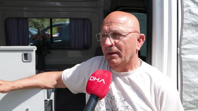 Bayramda İstanbullu karavan severlerin tercihi Gürpınar Sahili oldu