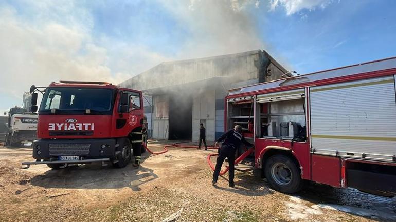 Şanlıurfa’da, tekstil fabrikasında yangın