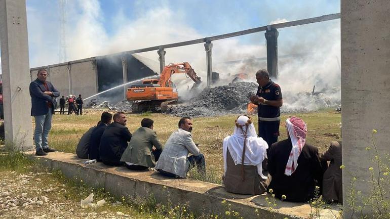 Şanlıurfa’da, tekstil fabrikasında yangın