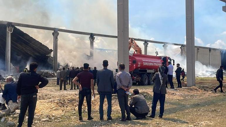 Şanlıurfa’da, tekstil fabrikasında yangın