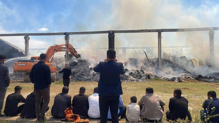 Şanlıurfa’da, tekstil fabrikasında yangın