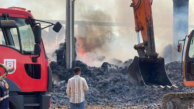 Şanlıurfa’da, tekstil fabrikasında yangın