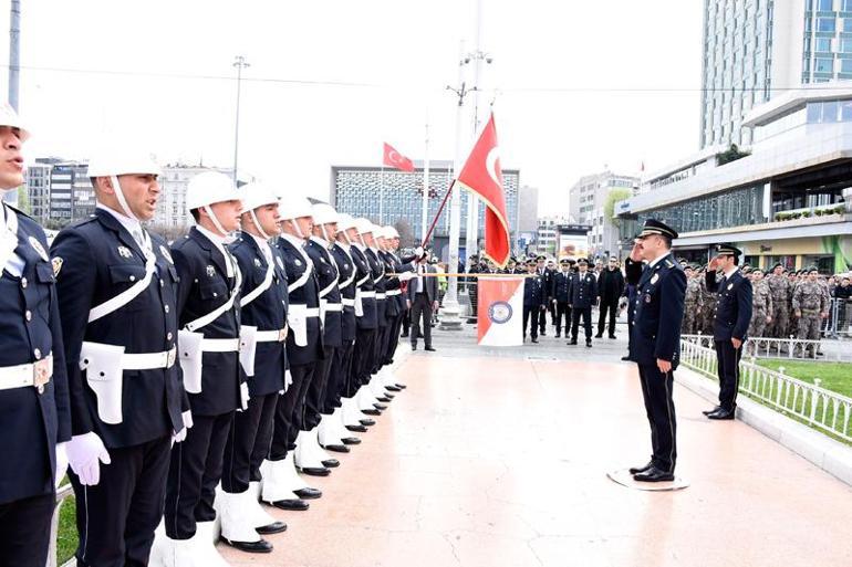 Polis Teşkilatının 179'uncu kuruluş yıl dönümü Taksim'de törenle kutlandı