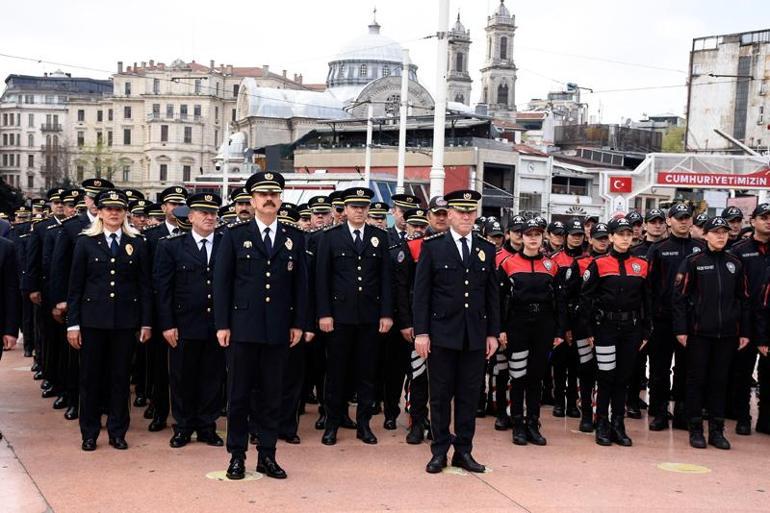 Polis Teşkilatının 179'uncu kuruluş yıl dönümü Taksim'de törenle kutlandı