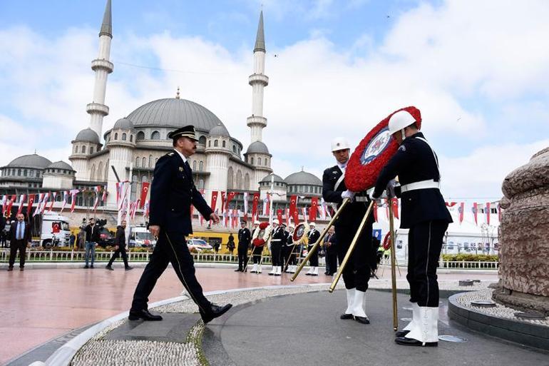 Polis Teşkilatının 179'uncu kuruluş yıl dönümü Taksim'de törenle kutlandı