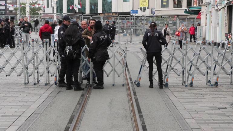 İstiklal Caddesi’nde 1 Mayıs sessizliği