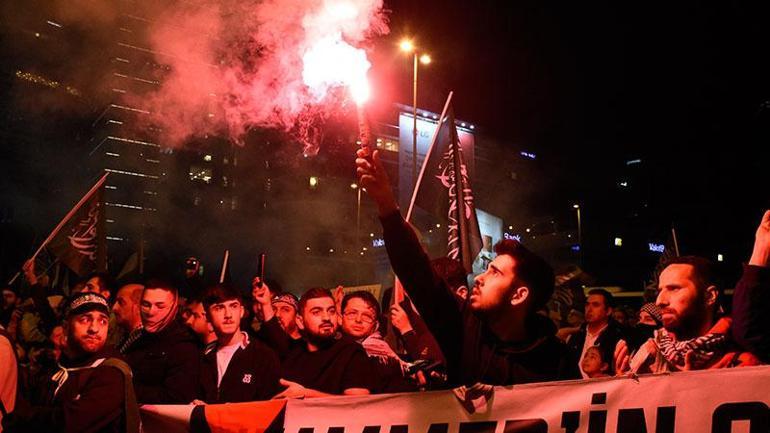 İsrail'in Refah'ta yaptığı saldırı İsrail Başkonsolosluğu önünde protesto edildi