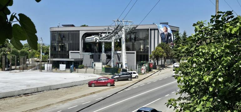 Sapanca'da ruhsatsız teleferik hattına mühür