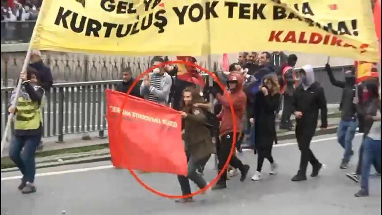 1 Mayıs’ta polise damacana ile saldıran kadın da gözaltında