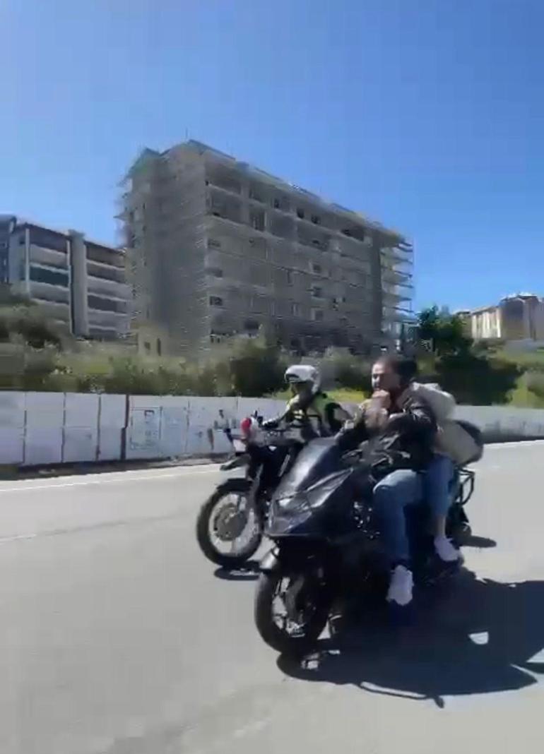 'Dur' ihtarına uymayıp kaçan motosiklet sürücüsüne 24 bin lira ceza; kaçış anı kamerada