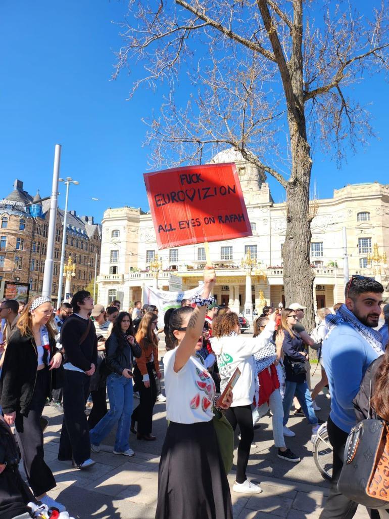 İsveç'te Eurovision protestosu