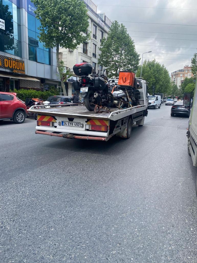 Motosikletlilerin 'çekici ücreti' tepkisi