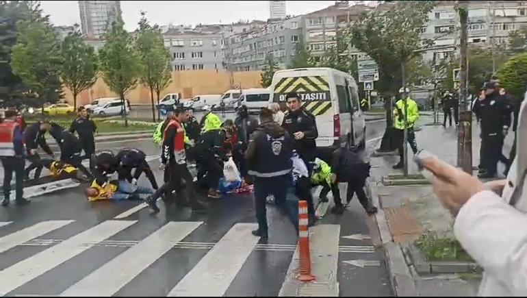 Şişli'de Taksim'e yürümek isteyenlere polis müdahalesi