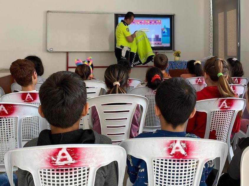 Hisarcık’ta öğrencilere trafik eğitimi