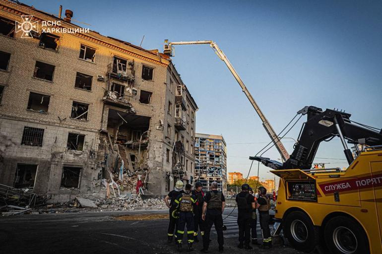 Rusya’da Harkiv’de konut binası vurdu: 2 ölü, 53 yaralı