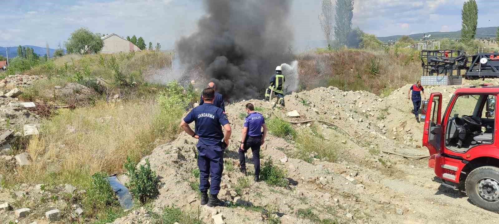 Hisarcık itfaiye personeline yangın eğitimi