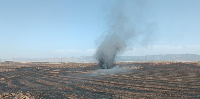 Gaziantep'teki anız yangınında 15 bin dönüm tarım alanı zarar gördü