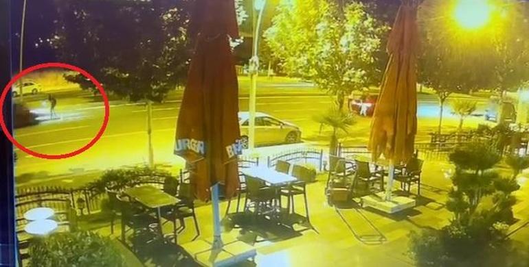 Alkollü sürücünün otomobiliyle çarptığı polis ağır yaralandı, o anlar kamerada