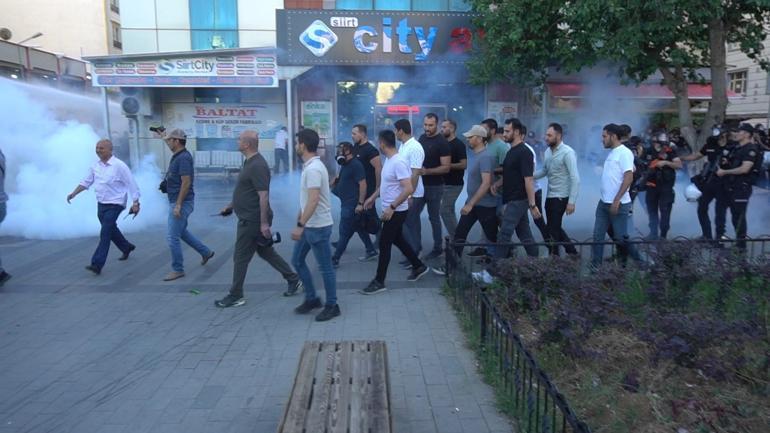 Siirt’te, Hakkari protestosuna polis müdahalesi: 3 gözaltı