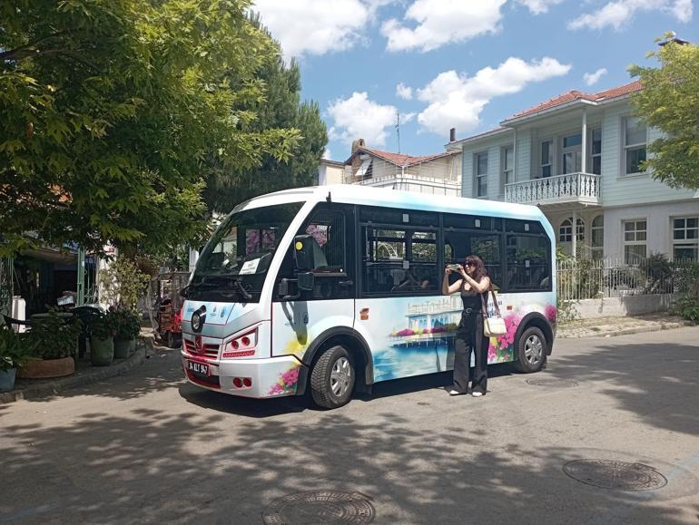 Adalar'da polis ile vatandaşlar arasında minibüs arbedesi