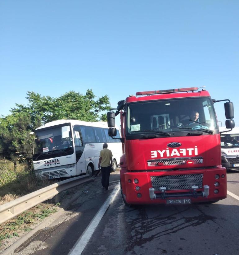 Lüleburgaz’da zincirleme kaza: 19 yaralı