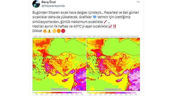 Sıcaklıklar 40 dereceyi aşıyor