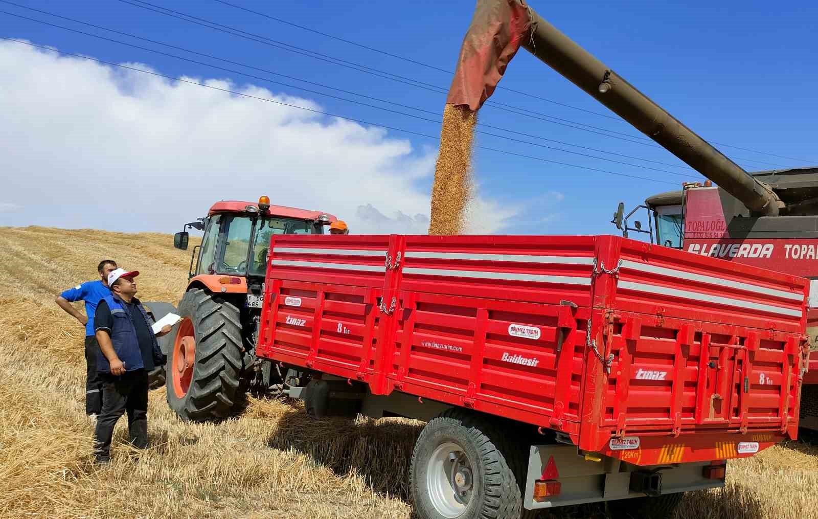 Bozüyük’te biçerdöver denetimi ve hasat yapılan hububat tarlalarında kontroller