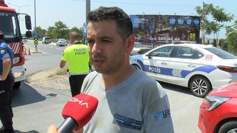 Tuzla'da kavşağa giren otomobil kaza yaptı: 2'si çocuk 3 yaralı