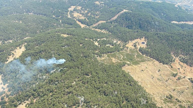 Muğla'da yıldırım düşmesiyle 11 noktada orman yangını çıktı