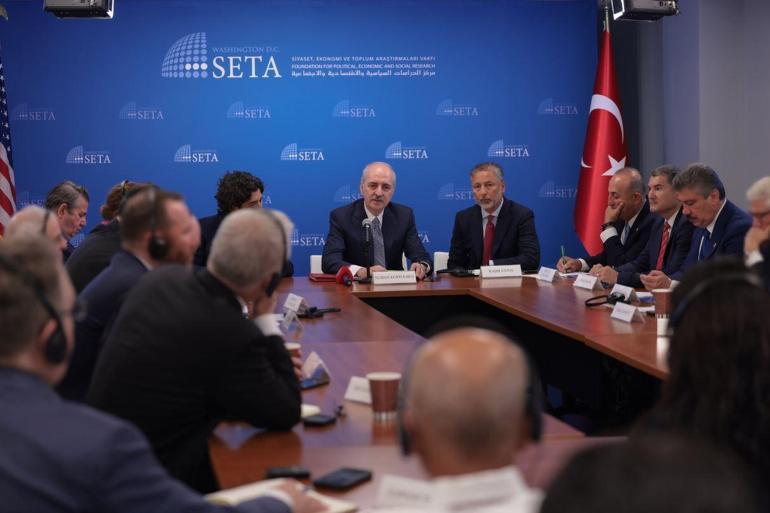 Kurtulmuş, Washington’da ABD düşünce kuruluşu temsilcileriyle bir araya geldi