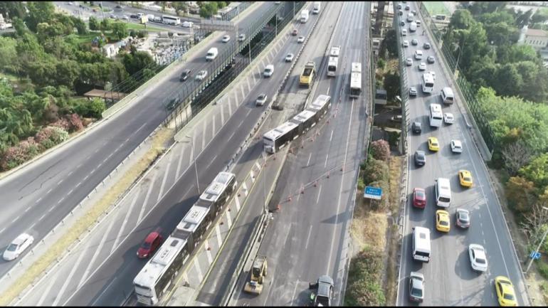 Haliç Köprüsü'nde asfalt yenileme çalışması başladı; trafik yoğunluğu oluştu