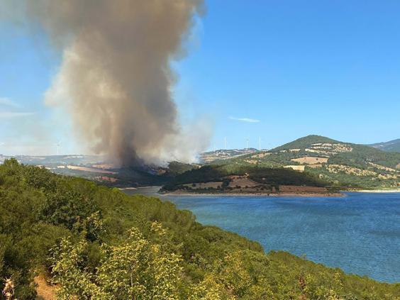 Çanakkale'deki orman yangını 26 saatte kontrol altına alındı