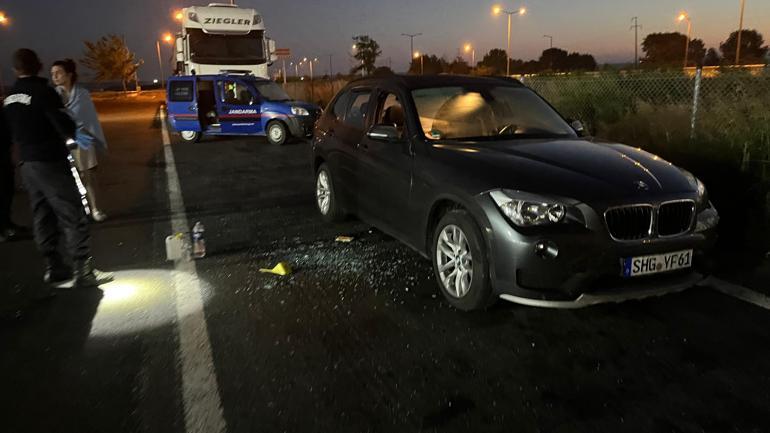 Almanya'dan gelen gurbetçi aile molada otomobilde uyurken gasbedildi