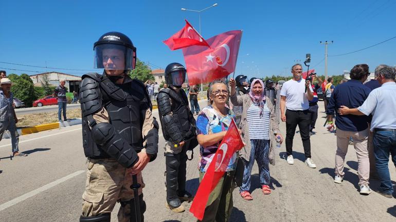 Bandırma'da çiftçi eylemi