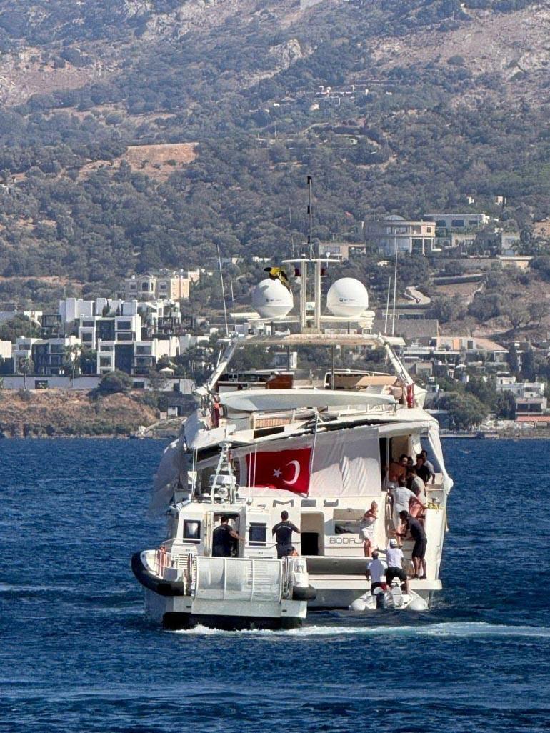 Bodrum'da mega yat ile motoryat çarpıştı; o anlar kamerada