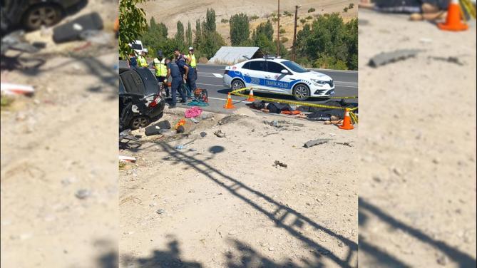 Malatya'da otomobil, takla attı: 3 ölü, 1 yaralı