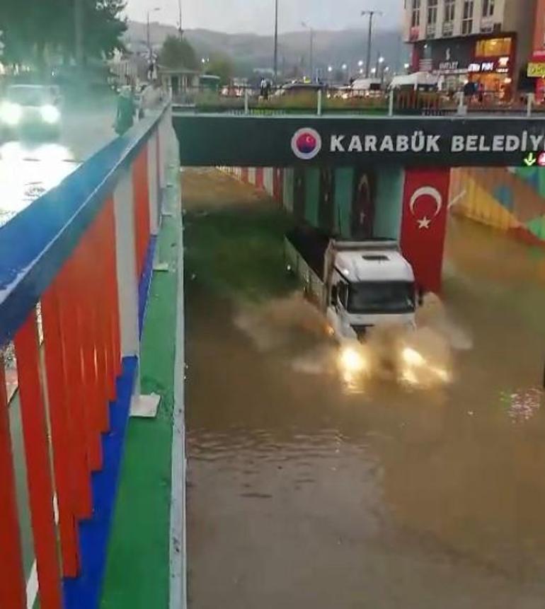 Karabük'te sağanak etkili oldu