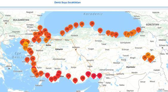 Akdeniz'de 32 dereceyi aşan rekor sıcaklık