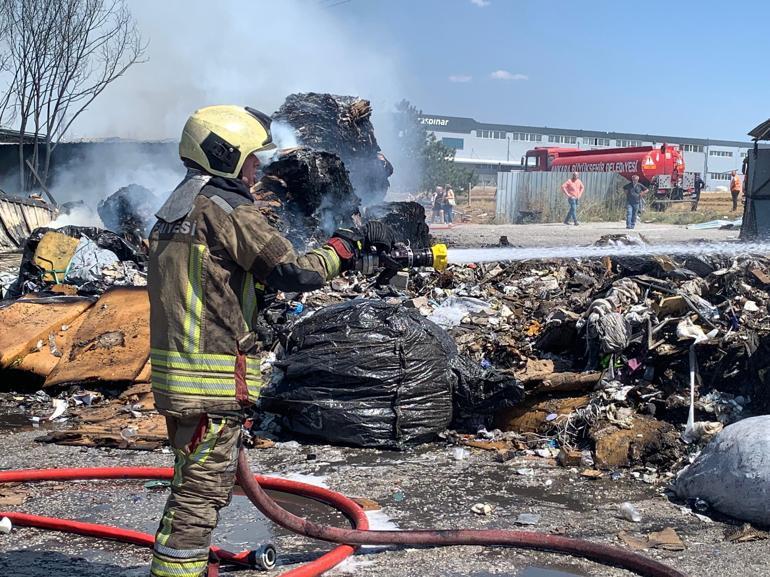 Ankara'da geri dönüşüm tesisinde yangın