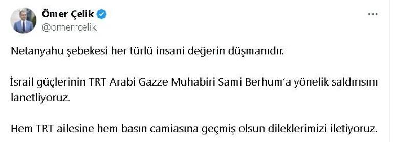 AK Parti'li Çelik: Netanyahu şebekesi her türlü insani değerin düşmanıdır