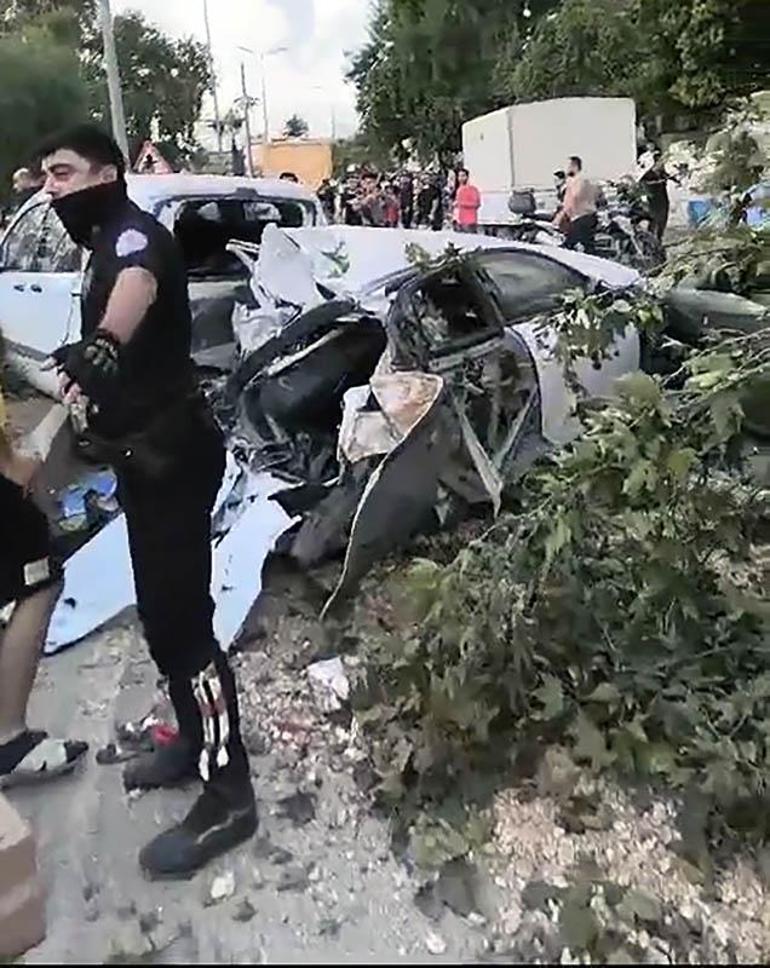 Hatay'da freni tutmayan hafriyat kamyonu 7 araca çarptı: 5 yaralı