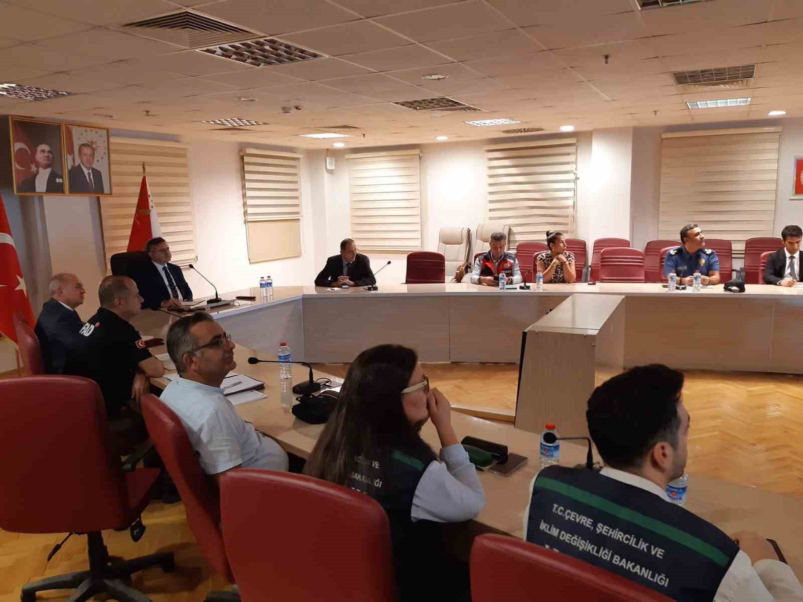 Eskişehir Afet Müdahale Planı çerçevesinde yapılan toplantılar sürüyor