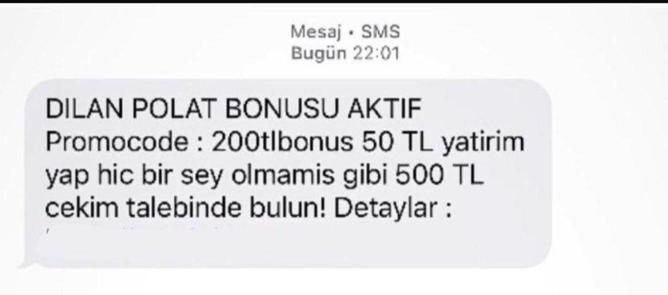 'Dilan Polat bonus'lu dolandırıcılık uyarısı