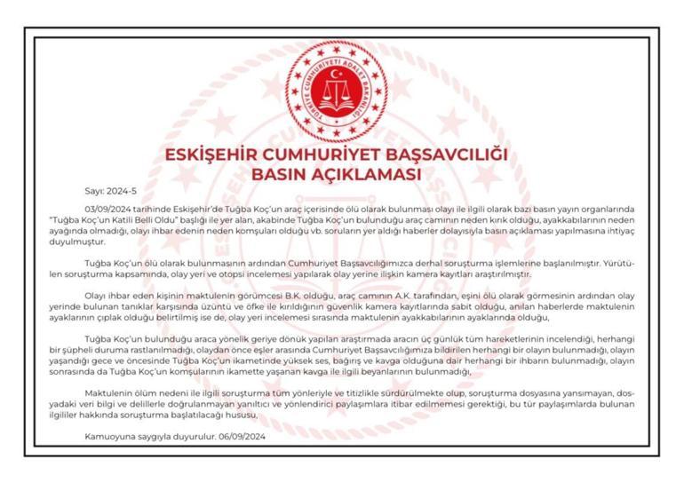 Başsavcılık: Tuğba hemşirenin ölümünde şüpheli durum yok, araç camı eşi tarafından kırıldı