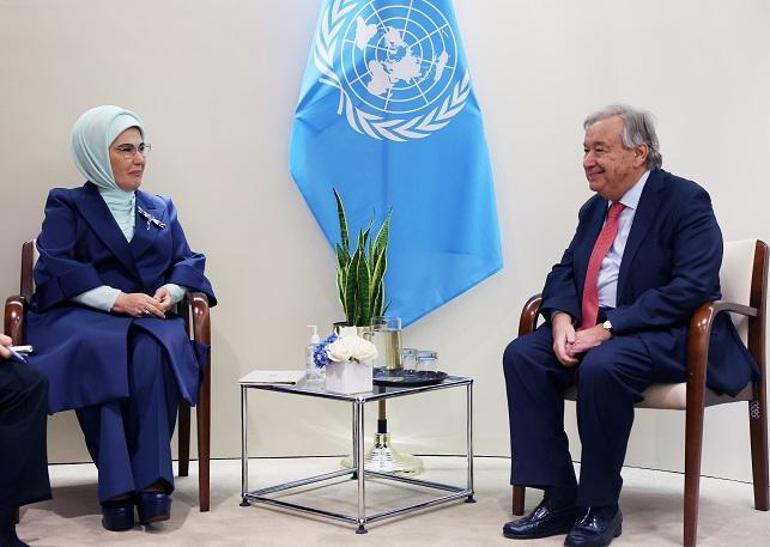 Emine Erdoğan, Guterres ile görüştü