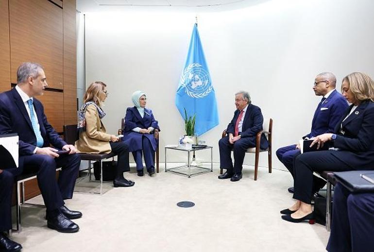 Emine Erdoğan, Guterres ile görüştü