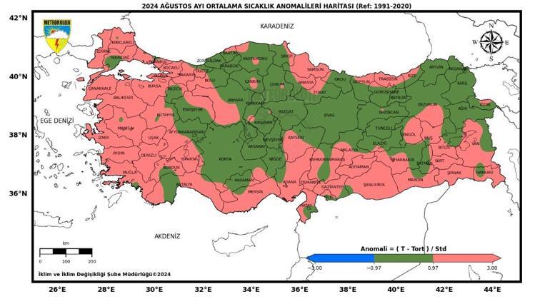 53 yılın en sıcak 4'üncü ağustos ayı