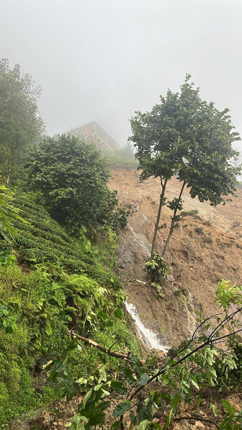 Rize'de sağanak, heyelan ve taşkınlara neden oldu