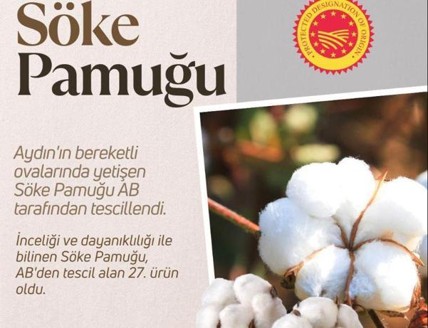 Bakan Yumaklı: Söke pamuğu, AB tescili aldı