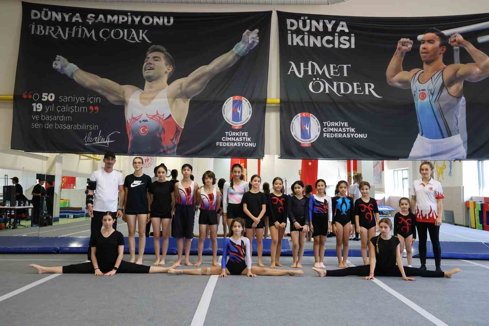 Cimnastik ile spor hayatına başlayan çocuklar diğer branşlarda da büyük başarı gösteriyor